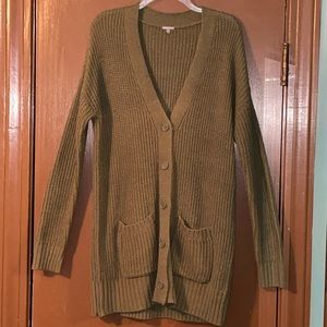 Olive Green Cardigan from Charlotte Russe, Size M